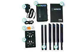 The Spark router and its kit, ready to move